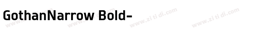 GothanNarrow Bold字体转换